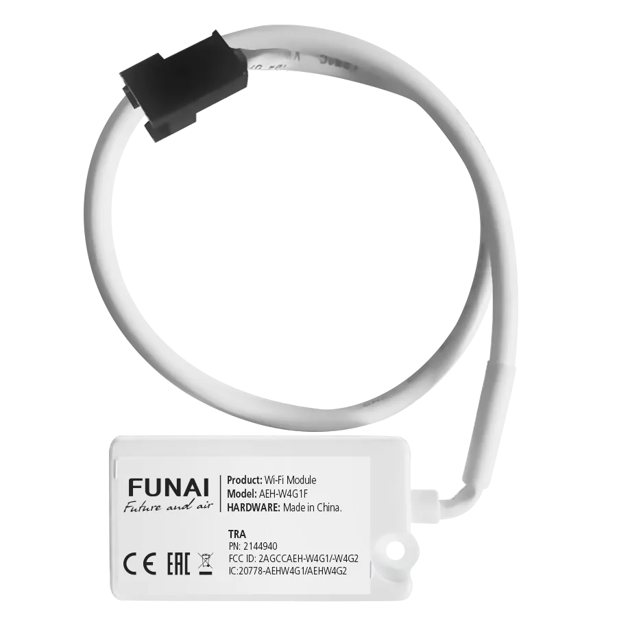 Wi-Fi-модуль FUNAI AEH-W4G1F для сплит-систем SENSEI 2025 (D06), SENSEI Inverter и мульти-сплит систем ORIGAMI AEH-W4G1F
